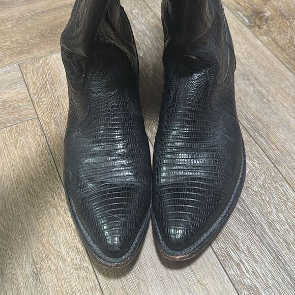 Dan Post Black Western Boots - Picture 2 of 8